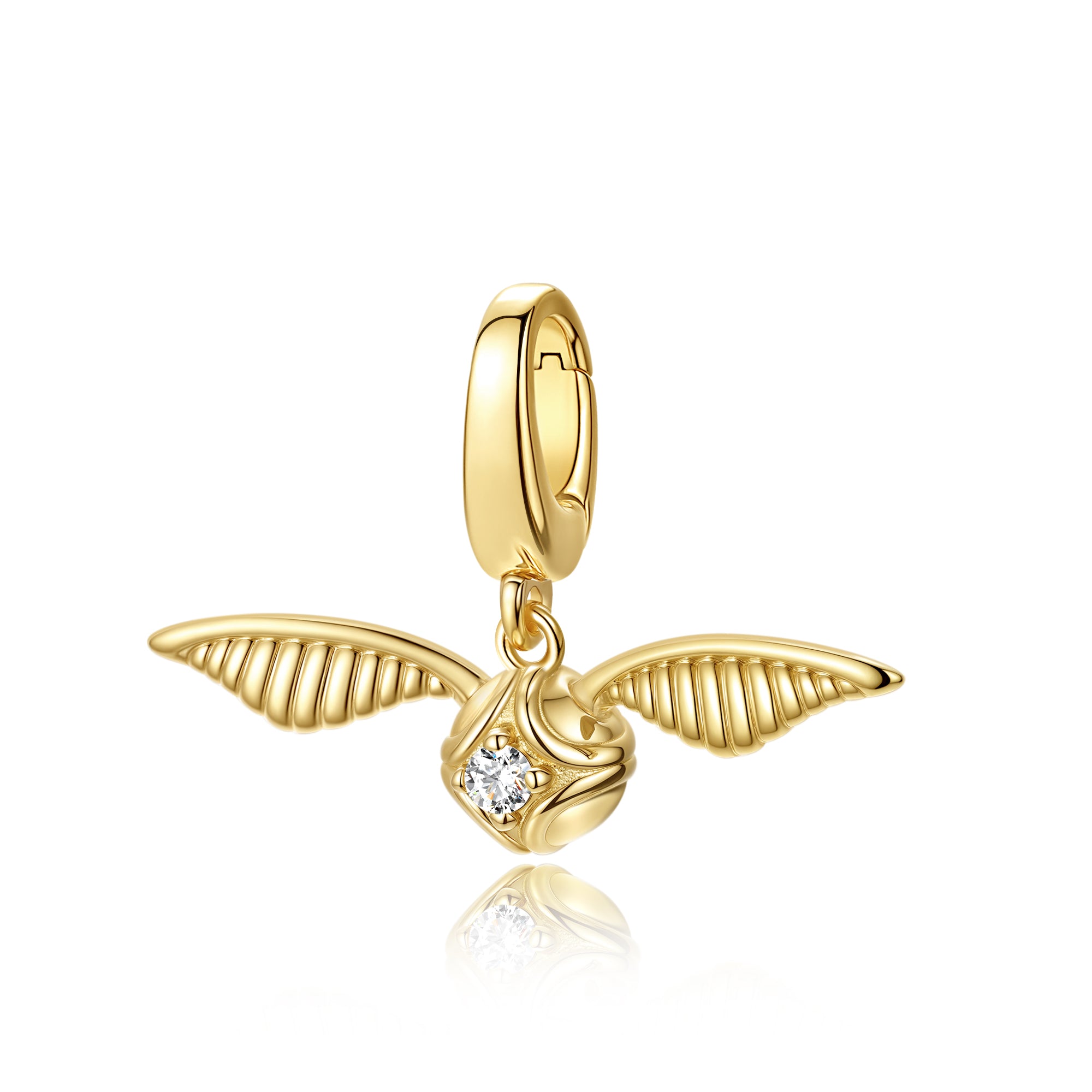 Harry Potter x FANCIME Golden Snitch Sterling Silver Charm –