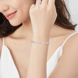 FANCIME "Starlit Aria" Galaxy Tennis Sterling Silver Bracelet