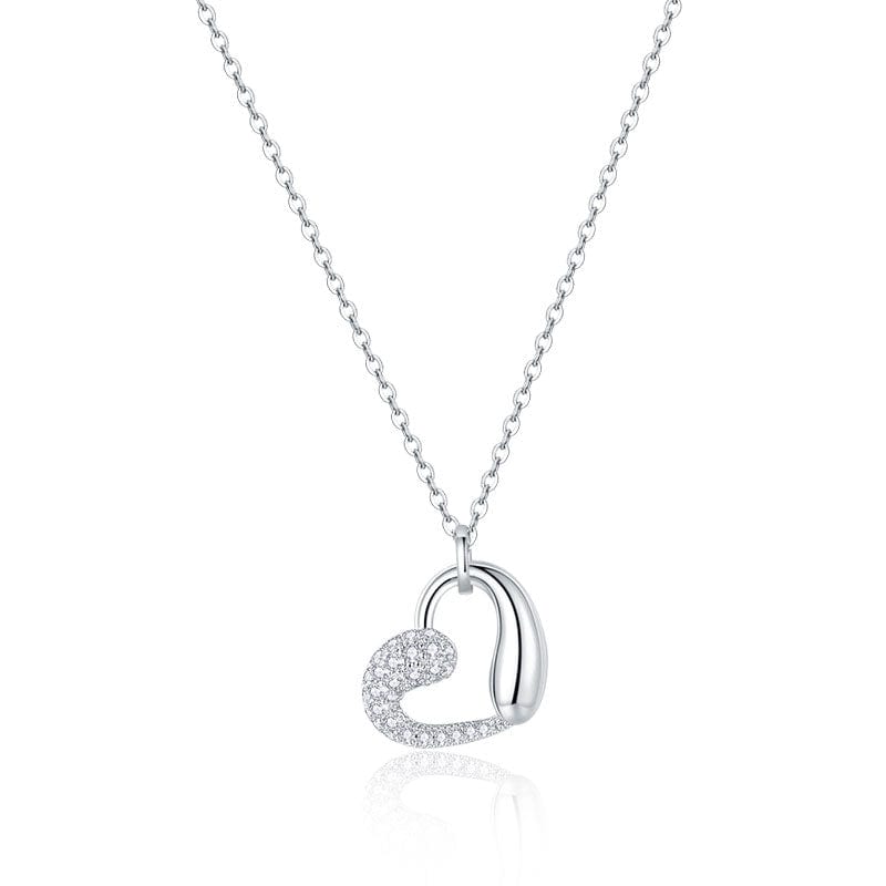 FANCIME "Honeydew Heart" Promise Sterling Silver Necklace Main