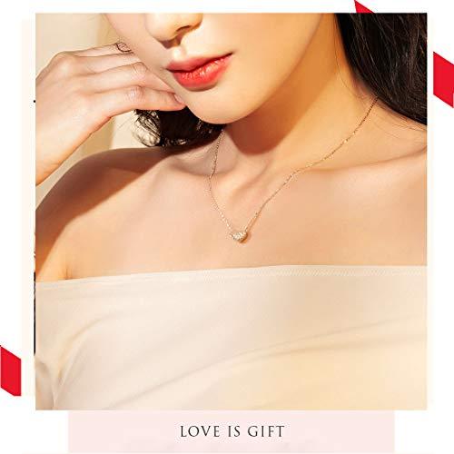 FANCIME "Heart To Heart" Engraved Love Letter 18K Gold Necklace Show