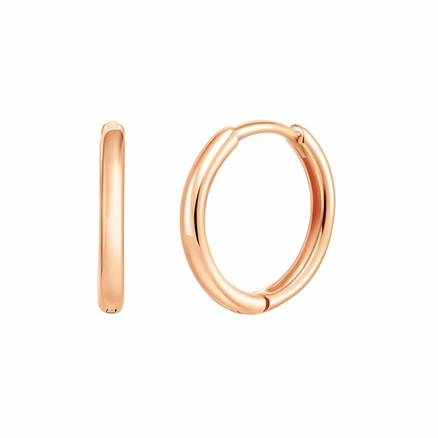 Rose gold hoop earrings 2025 men