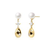 FANCIME “Sugar Bean” Sterling Silver Pearl Earrings