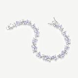 Wisteria Whisper Silver Tennis Bracelet