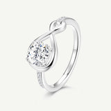 Infinite Embrace Promise Ring In Zircon