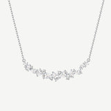 “Wisteria Whisper” Flower Bar Sterling Silver Necklace