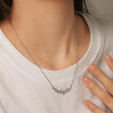Collar con colgante FANCIME "Starlit Dream" Centelleante de plata esterlina