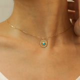 "Timeless Protector" Solid Gold Necklace
