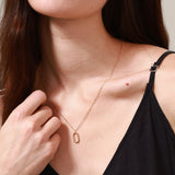 FANCIME “Urban Glint” 14K Solid Yellow Gold Necklace