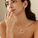 FANCIME "Twilight Whispers" Couples Promise Sterling Silver Rings