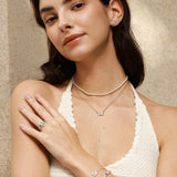 FANCIME "Starlight Butterfly" Luminous Enamel  Sterling Silver Earrings