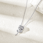 FANCI ME "Ma Rose" Sterling Silver Necklace Full