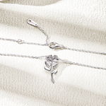 FANCI ME "Ma Rose" Sterling Silver Necklace Detail