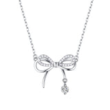 FANCIME “Dream Bow“ Butterfly Bow Sterling Silver Necklace