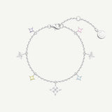 FANCIME „Sternentraum“ Buntes Sternenarmband aus Sterlingsilber
