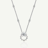 FANCIME "Vega Aureole" Twinkling Star Alpha Lyrae Sterling Silver Necklace