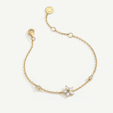 FANCIME "Ms Vega" Twinkling Star Alpha Lyrae Sterling Silver Bracelet