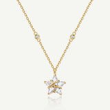FANCIME "Ms Vega" Twinkling Star Alpha Lyrae Sterling Silver Necklace
