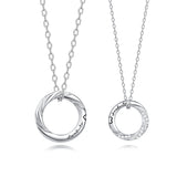 FANCIME “Love Magnetic” Couples Sterling Silver Necklaces