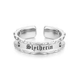 Harry Potter x FANCIME Slytherin House Sterling Silver Ring