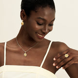 FANCIME "Retro Romance" Vintage Oval Cut November Birthstone Sterling Silver Ring