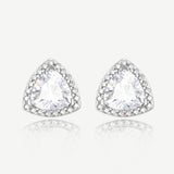 Balance Essential Silver Earrings in White CZ