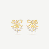 Nature-Inspired Lily of the Valley Dainty Silver Earrings