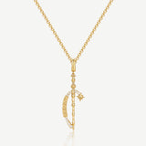 Harry Potter x FANCIME Dumbledore Elder Wand Charm Necklaces, Gold