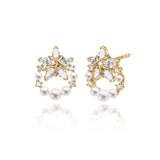 FANCIME "Vega Aureole" Twinkling Star Alpha Lyrae Sterling Silver Stud Earring