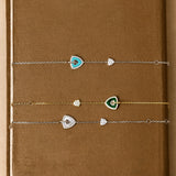 Trinity Signature Silver Bracelet in Created Turquoise
