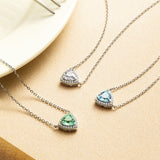 Balance Essential Silver Necklace in White CZ