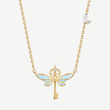 Harry Potter x FANCIME Flying Keys Sterling Silver Necklace Glow-in-the dark Design