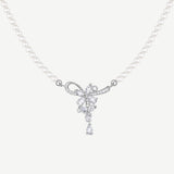 Wisteria Tendril Silver Necklace