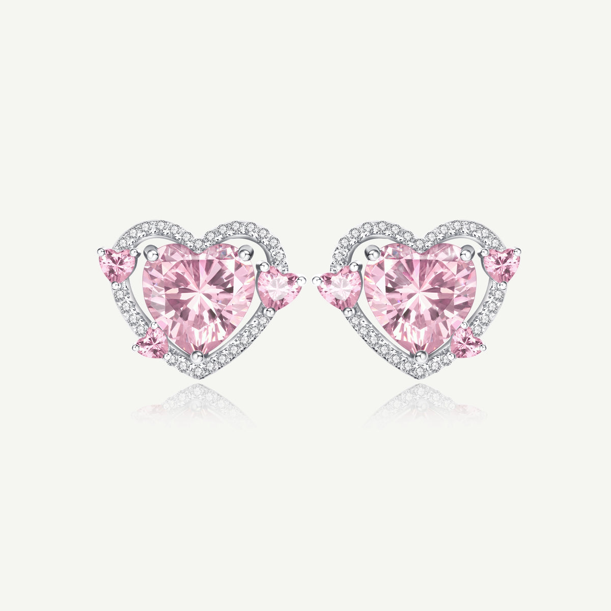 Guardian Heart Silver Earrings