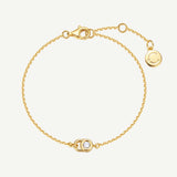 Promise Lock Silver Pendant Bracelet