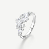 “Wisteria Whisper” Flower Silver Ring