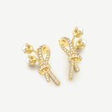 Nature-Inspired Lily of the Valley Bouquet Dainty Silver Earrings