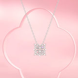 FANCIME "Clover Blossom" Sterling Silver Necklace
