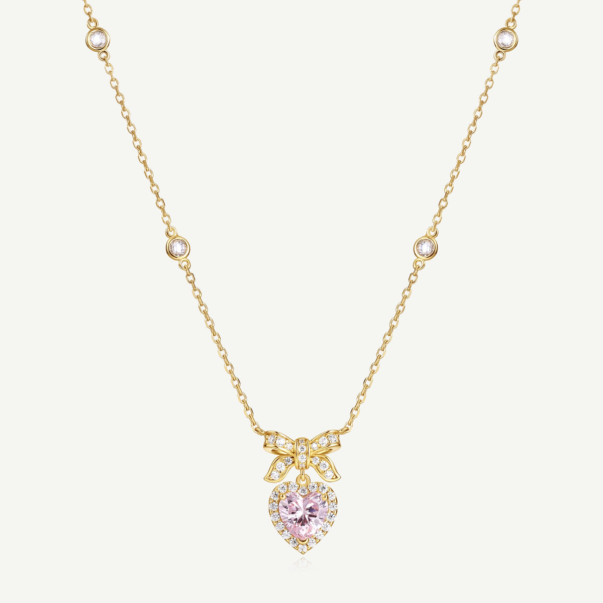 "Heart Kiss" Sugar Bow Necklace