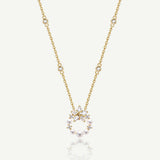 FANCIME "Vega Aureole" Twinkling Star Alpha Lyrae Sterling Silver Necklace