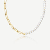 Pearl Grid Harmony Necklace