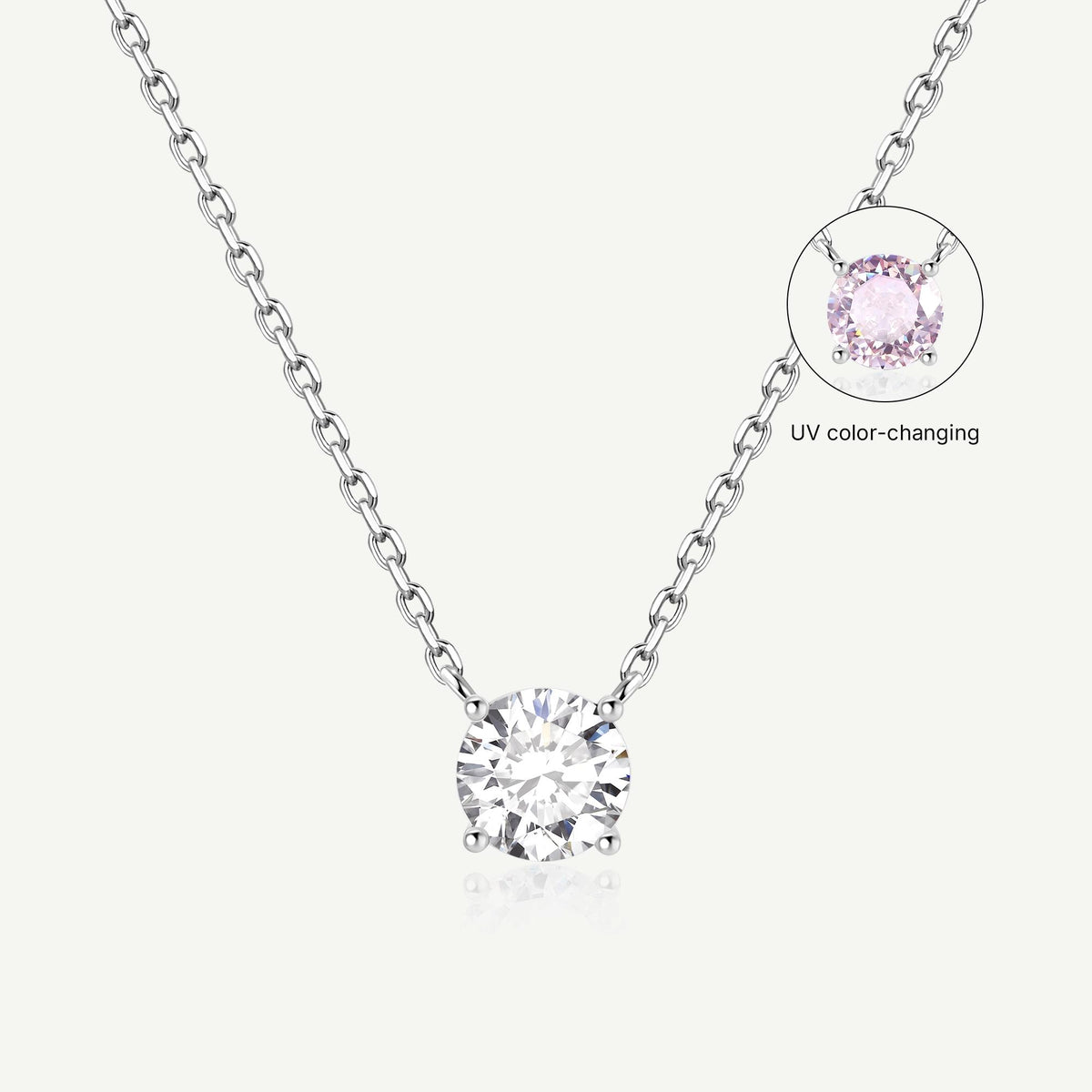 Solar Kiss Necklace UV Changing Stone