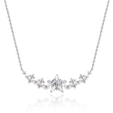 FANCIME "Vega Whisper" Twinkling Star Alpha Lyrae Sterling Silver Necklace