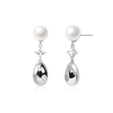 FANCIME “Sugar Bean” Sterling Silver Pearl Earrings