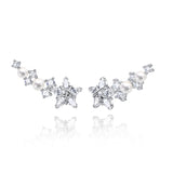 FANCIME "Vega Whisper" Twinkling Star Alpha Lyrae Sterling Silver Stud Earring