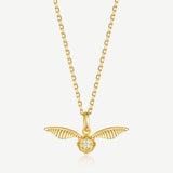 Harry Potter x FANCIME Golden Snitch Sterling Silver Necklace