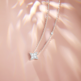 "Starlit Melody" Celestial Sterling Silver Necklace