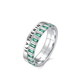 Harry Potter x FANCIME Slytherin House Silver Ring