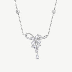 Wisteria Tendril Silver Necklace