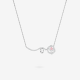 FANCI ME "Rose Amour" Sterling Silver Necklace White Main
