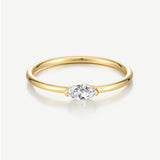 0.12 ct LGD Marquise Glow 14K Gold Ring